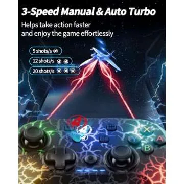 Wireless Switch Controller 2 Pack with LED and Turbo Functions