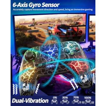 Wireless Switch Controller 2 Pack with LED and Turbo Functions