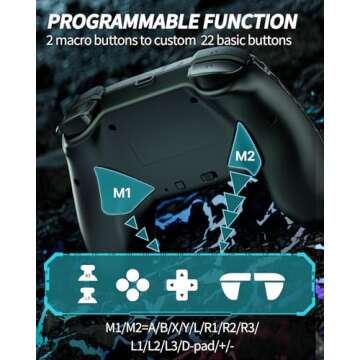 Wireless Switch Controller 2 Pack with LED and Turbo Functions