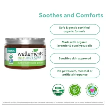 Wellements Organic Baby Chest & Foot Rub for Gentle Relief