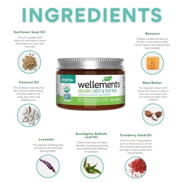 Wellements Organic Baby Chest & Foot Rub for Gentle Relief