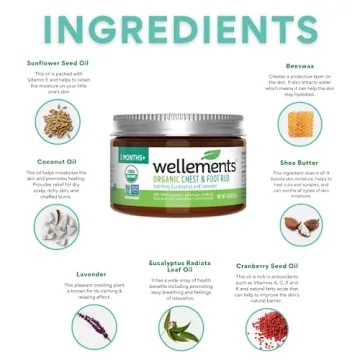 Wellements Organic Baby Chest & Foot Rub for Gentle Relief