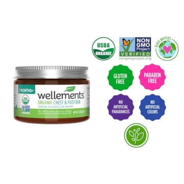 Wellements Organic Baby Chest & Foot Rub for Gentle Relief