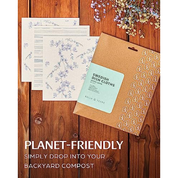 Reusable Swedish Dish Cloths - Eco-Friendly & Absorbent 6 Pack