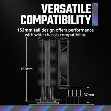 Cooler Master Hyper 212 Black CPU Air Cooler for Efficient Cooling