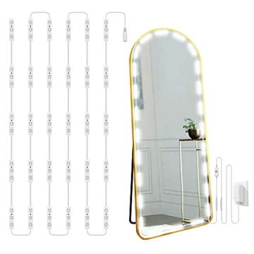 LPHUMEX Hollywood Glam Led Vanity Lights Kit, 14ft Dimmable Mirror Lights, Full Body & Bathroom Ligh...