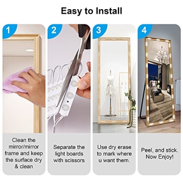 LPHUMEX 14ft Dimmable LED Vanity Lights Kit for Makeup