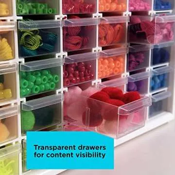 BLACK+DECKER Storage Organizer, 30 Drawer Modular Storage System, Easily Stackable (BDST40730FF)