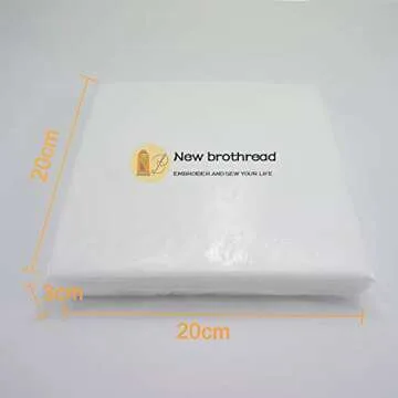 New brothread No Show Mesh Machine Embroidery Stabilizer Backing - 100 Precut Sheets - Lightweight &...
