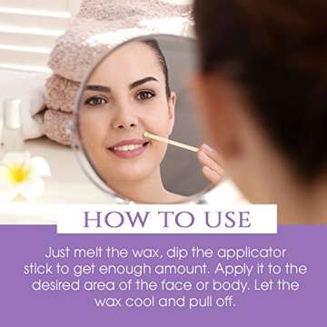 Satin Smooth Hair Waxing Applicators 200 Pack for All Areas