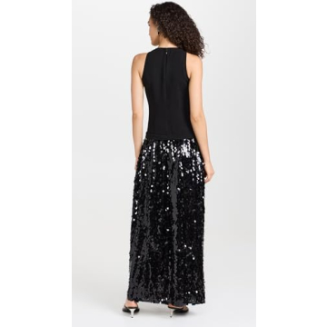 Elegant SIMONMILLER Women's Memphis Crepe Sequin Dress