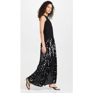 Elegant SIMONMILLER Women's Memphis Crepe Sequin Dress