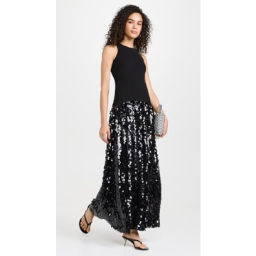 Elegant SIMONMILLER Women's Memphis Crepe Sequin Dress