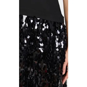 Elegant SIMONMILLER Women's Memphis Crepe Sequin Dress