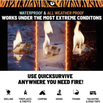 QuickLight Waterproof Fire Starters for Campfires & Grills