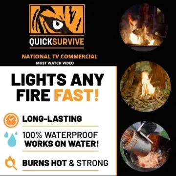 QuickLight Waterproof Fire Starters for Campfires & Grills