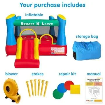 Funormous Educational Bounce House for Kids Ages 3-8