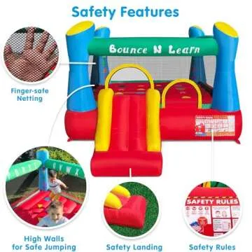 Funormous Educational Bounce House for Kids Ages 3-8