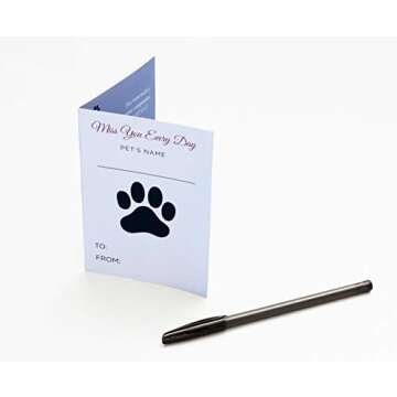 Pawprints Left by You Pet Memorial Blanket with Heartfelt Sentiment - Comforting Pet Loss/Pet Bereavement Gift