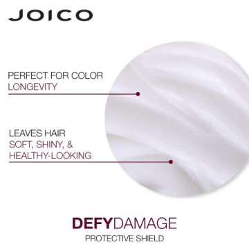 Joico Defy Damage Protective Shield | For Damaged, Color-Treated Hair | Protect Against UV & Thermal Damage | Strengthen Bonds & Preserve Hair Color | With Moringa Seed & Arginine | 1.7 Fl Oz