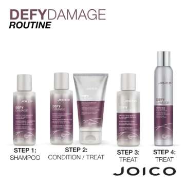 Joico Defy Damage Protective Shield | For Damaged, Color-Treated Hair | Protect Against UV & Thermal Damage | Strengthen Bonds & Preserve Hair Color | With Moringa Seed & Arginine | 1.7 Fl Oz