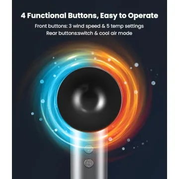 Lightweight Ionic Hair Dryer for Fast, Quiet Drying