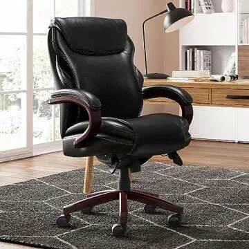 La-Z-Boy Hyland Executive Office Chair with AIR Lumbar Technology, Adjustable High Back Ergonomic De...