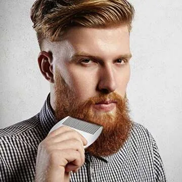 Versatile Boao 2 Pieces Stainless Steel Hair Combs