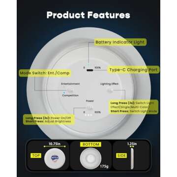 Xeuch Light Up Flying Disc for Ultimate Outdoor Fun