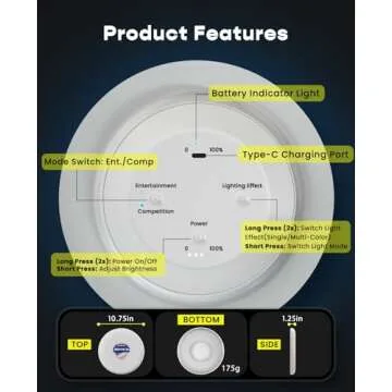 Xeuch Light Up Flying Disc for Ultimate Outdoor Fun