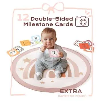 Colorful Baby Play Gym Mat with Detachable Toys and Cards