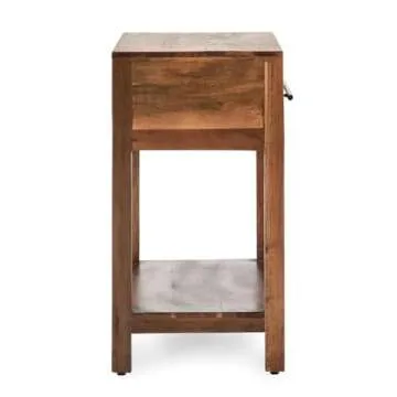 Kosas Home Wren One-Drawer Mango Wood End Table in Natural Brown