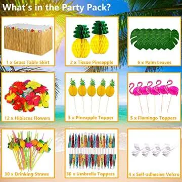 Tropical Luau Party Pack Fun Hawaiian Decorations