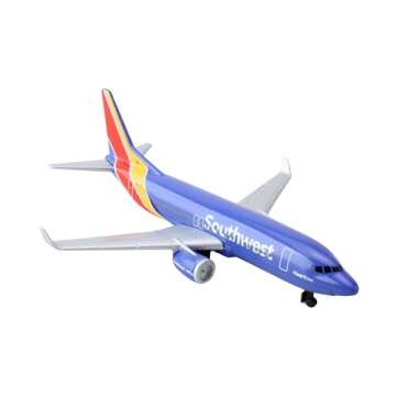 Daron Southwest Airlines Airport Playset with Die-Cast Metal Model Airplane with Plastic Parts, Cars and Transportation Toys for Kids Ages 3+
