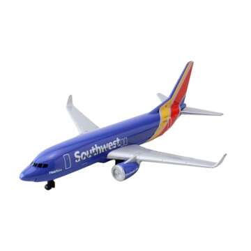 Daron Southwest Airlines Airport Playset with Die-Cast Metal Model Airplane with Plastic Parts, Cars and Transportation Toys for Kids Ages 3+