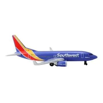 Daron Southwest Airlines Airport Playset with Die-Cast Metal Model Airplane with Plastic Parts, Cars and Transportation Toys for Kids Ages 3+
