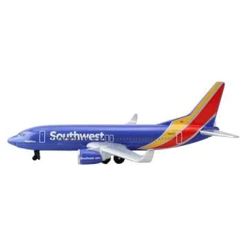 Daron Southwest Airlines Airport Playset with Die-Cast Metal Model Airplane with Plastic Parts, Cars and Transportation Toys for Kids Ages 3+