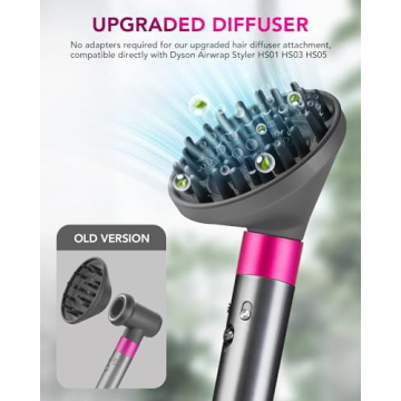 Upgraded Diffuser for Dyson Airwrap, Hair Dryer Attachment