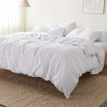 Kotton Culture 600 Thread Count 100% Egyptian Cotton Premium Duvet Cover Only - Breathable All Seaso...