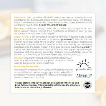 Pure TheraPro Rx Vegan A-D-K  Drops for Immune Support