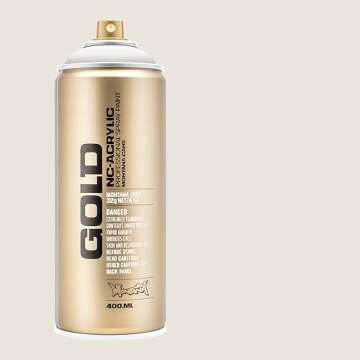 Montana Cans GOLD Spray Paint, 400ml - Versatile Matte Finish for All Surfaces