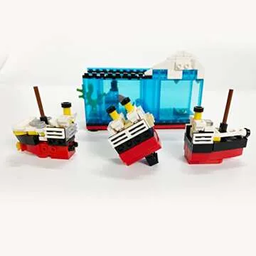 PYPIBAWLY Titanic Sink and Break in Half Toy Building Blocks Set, Titanic Toys for Kids, Titanic Cruise Ship Model Toy, Titanic Model Ship Kit, Boat Bricks Kit 247 PCs