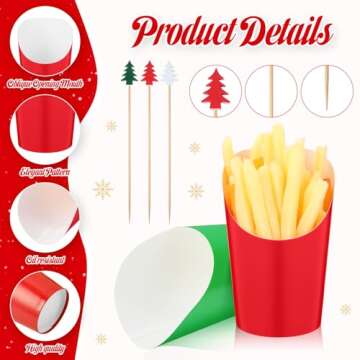 200 Disposable Charcuterie Cups with Festive Picks