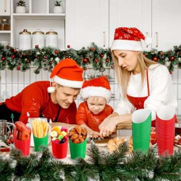 200 Disposable Charcuterie Cups with Festive Picks