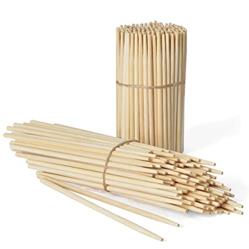 Natural Bamboo Skewers - Kids Friendly, Safe for Appetizers, Fondue, Craft Projects