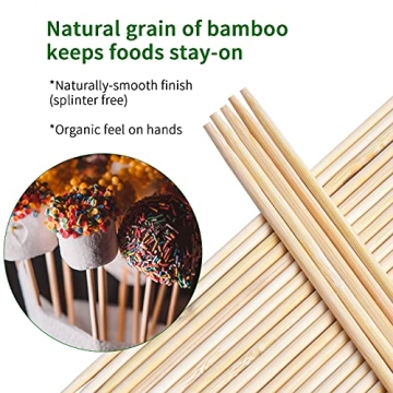 Natural Bamboo Skewers - Safe and Sturdy for Everyone