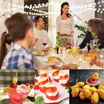 Natural Bamboo Skewers - Safe and Sturdy for Everyone