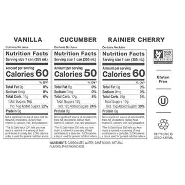 DRY Sparkling Non-Alcoholic Botanical Bubbly, 4 Clean Ingredients, Delicious Way to Be Sober & Social, Zero Proof Mocktail Mixer, Multi-Use Beverage, Pack of 12