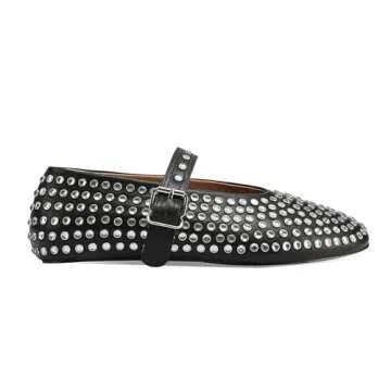 Stylish Rhinestone Mary Jane Flats for Every Occasion