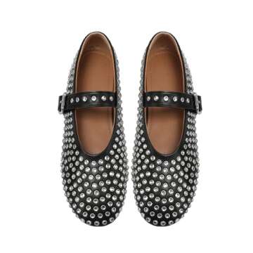 Stylish Rhinestone Mary Jane Flats for Every Occasion